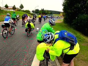 den Bergen des Bayerischen Wald entgegen