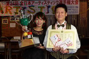 小林英明プロ（JPBF）with奥様