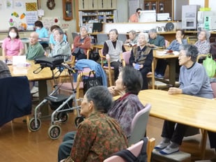 声を合わせて歌いました