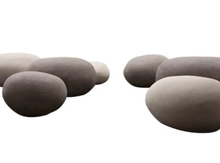 Atelier Vierkant K Pebbles Stone Bench Outdoor furniture puntod