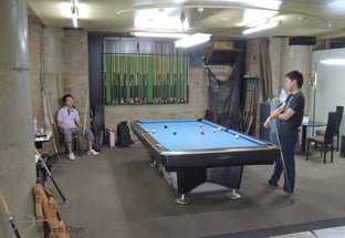 大井プロとのセットマッチ風景