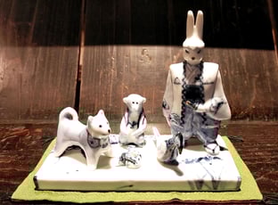 森多佳子　桃太郎一行　山の上ギャラリー