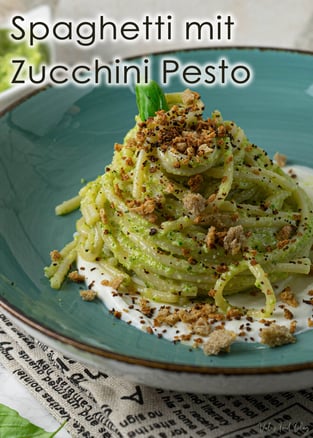 Spaghetti mit Zucchini Pesto