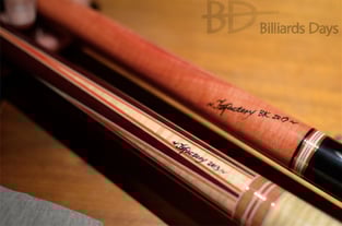 カーリーの新キュー、上がブレイクキュー、下がプレーキュー。Made by TⅡ Factory