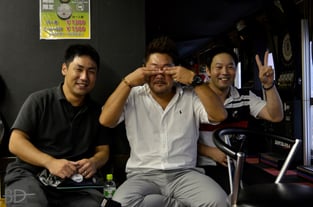 写真2　左から、中野・石渡・丸岡の各選手