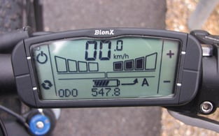 Gut: das BionX G2- Display; die Fernbedienung hingegen war etwas mickrig