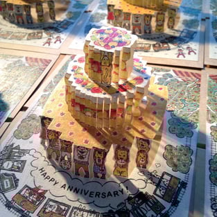 コドモケーキ ライオンver.　/　100歳の２頭のライオンが隠れています。