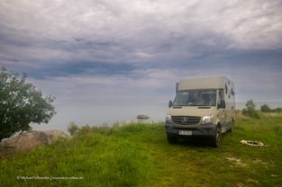 Mit dem Wohnmobil auf Estlands Inseln Muhu, Saaremaa, Hiiumaa