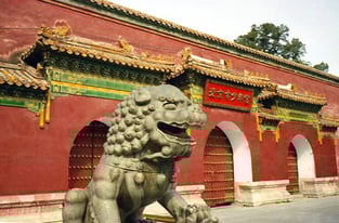 reichverziert die Wandelgänge in den Höfen