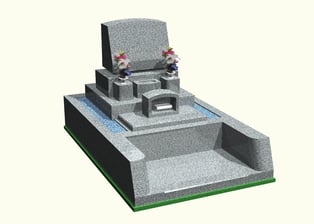 深谷石材店：都立霊園墓石セット