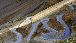 Reise von Ladakh nach Delhi, über die Pässe Taklang La und Rothang La