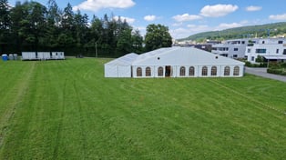 Aargauischer Musiktag Rohrdorf 2024, 4. Juni 2024, Aufbau