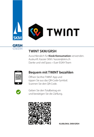 TWINT "KIOSK" Klubhaus