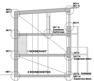 Schemaschnitt Geschosswohnbau