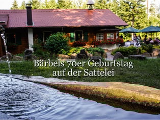 Geburtstag Bärbel Greve auf der Sattelei-Wanderhütte. Foto Rainer Sturm