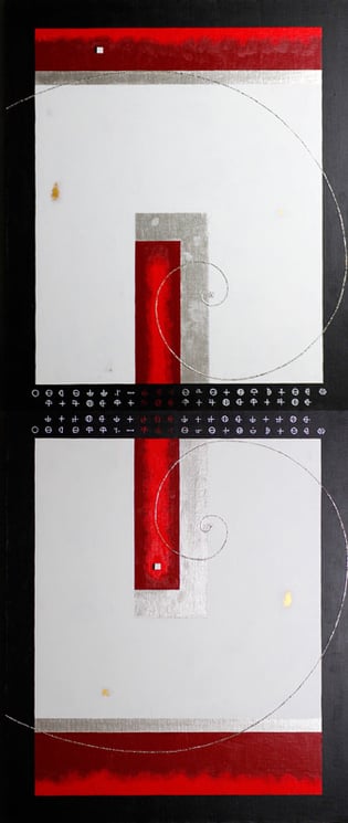 Body & Image 15  606mm×1454mm  (606mm×727mm each)  F20×2  Acrylic 2014