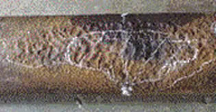 梁接触部の減肉例