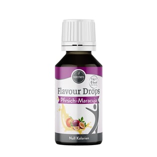 borchers Flavour Drops Pfirsich Maracuja 30 ml in Dosierflasche