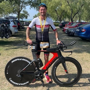 Zufriedener Patrick Gangl nach dem Hitzerennen von Podersdorf