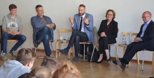 Diskussion mit der Schülerschaft des Dresdner St. Benno Gymnasiums