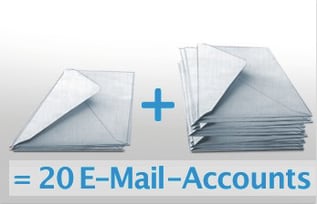 20メールアカウント