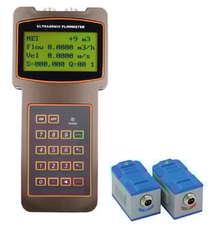 caudalímetro ultrasónico portátil