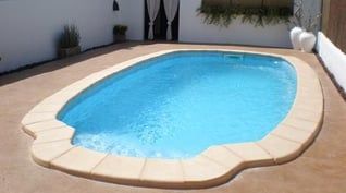 piscinas de poliester ovalada