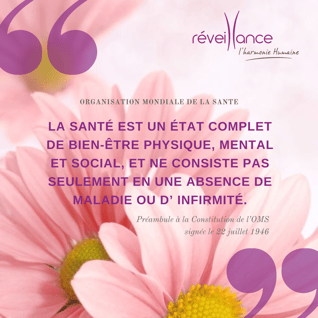La Santé : principes de l'Organisation Mondiale de la Santé