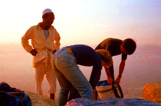 mein Führer und ein amerikanisches Bergsteiger-Paar