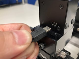 接触角計 ケーブル接続部