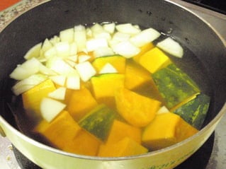 カボチャと玉ねぎ