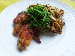 鶏肉ときのこのソテー