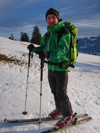 Gute Laune beim sonnigen Aufstieg!