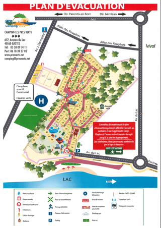 plan du camping gastes