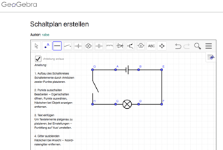 Schaltplan erstellen: Erstelle ganz einfach Schaltpläne mit GeoGebra.