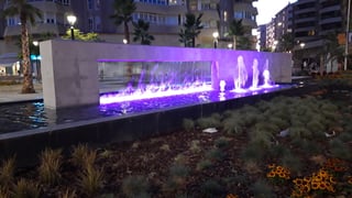 fuente de colores Paseo Marítimo Málaga