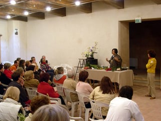 Dimostrazione di Ikebana tenuta da Yuko Fujimoto