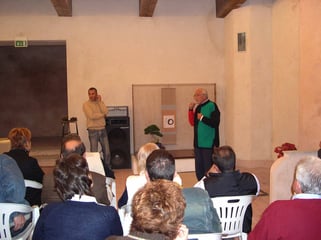 Allestimento tokonoma a cura di Giovanni Genotti, con Gaetano Settembrini