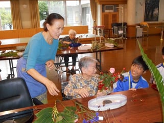 生け花にも参加していただきました♪