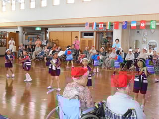 元気いっぱいの「ソーラン節」の披露