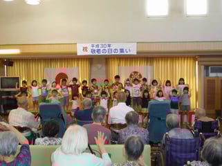 園児さん達による歌の披露（＾＾）♪