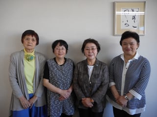 左から）大谷相談員・﨑間相談員・田儀相談員・高橋相談員