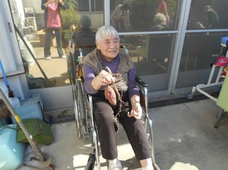 大きな芋が収穫できて嬉しいなぁ～