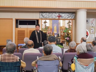 彼岸法話会の様子1