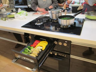 リンナイの「デリシア」コンロを体感