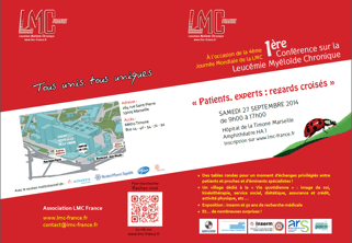 conference lmc france journee mondiale leucemie myeloide chronique world cml day 9/22 22/9 france timone marseille patient expert regards croisés