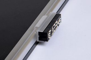 TAXOM Bar Clip 48 mm zur Befestigung des TAXOM-800-Preismoduls an der Aluprofilleiste