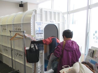 酸素ボックスを体験