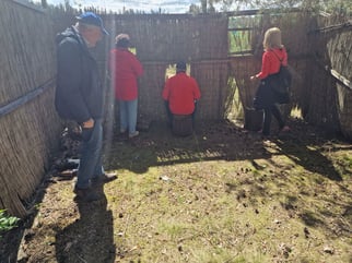 Am Beobachtungsstand, Foto: ©K.Klein