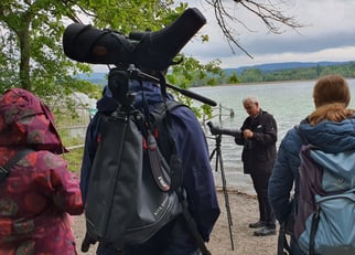 Vogelbeobachtung mit der DUH am Bodensee, 2023, Foto H.G.